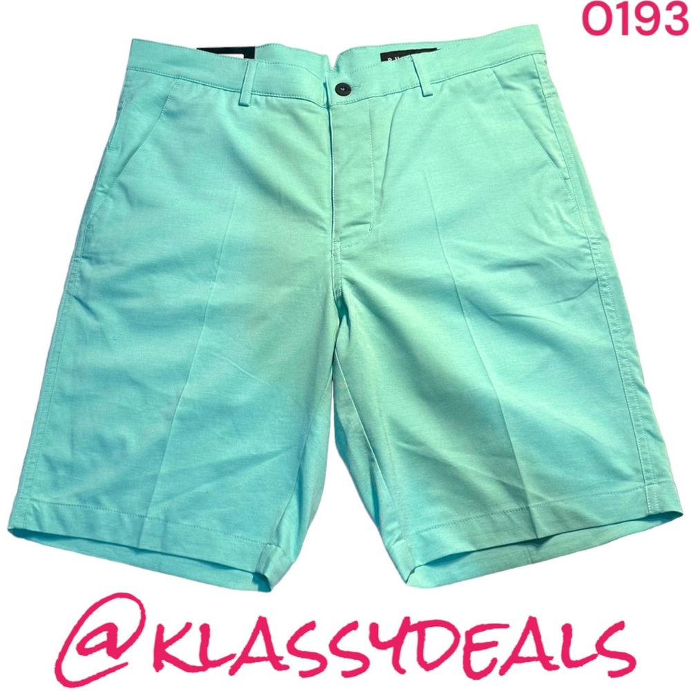 Dunning Golf Fern Blue Heathered Golf Short Player Specific Stretch NWT